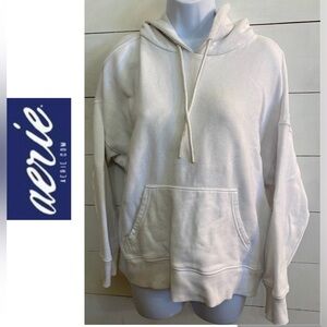 Aerie Women’s Sz M‎ White Cozy Oversized Hoodie
